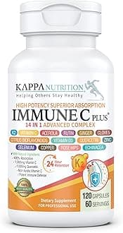 Quercetin 1,000mg, Vitamin C 1,000mg, Zinc 50mg, Vitamin D3 5,000iu, Selenium, Copper, Acerola, Ginger, Rutin, Bitter Orange, Rose Hips, Echinacea, Immune C Plus, 14 in 1 Immune C Plus (120 Count)
