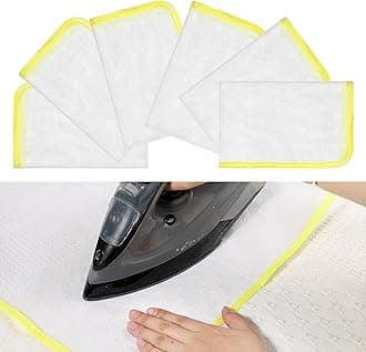 Sliverdew 6 Pack Pressing Cloth for Ironing Scorch Mesh Cloth Scorch-Saving Ironing Protector Insulation Pad Ironing Cloth to Protect Clothes 23.6×15.7"