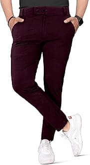 Mehrang Men's Stretchable Stretchable Formal Pant Trousers | Stylish Slim Fit Men's Wear Trousers for Office or Party | Polycotton Knitted Fabric