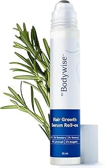 Rosemary Hair Growth Serum Roll On 25 ml – 3% Rosemary, 3% Redensyl & 2% Anagain | DHT-Blocking Scalp Serum Boosts Oxygen Flow, Reduces Hair Fall | Paraben/Sulfate-Free | Women & Men