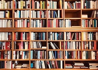 AIIKES 10x8FT Bookcase Photography Backdrop School Library Study Bookshelf Scene Children Photography Backgrounds Customized Photographic Backdrops for Photo Studio 11-440