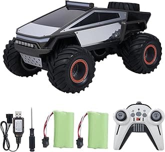 Remote Control Pickup Truck Style Toy car,1:12 Scale with Alloy Shell Lights and Sounds, 2.4GHz All Terrain Toy Car with Rechargeable Battery，for Boy Kids Adults Monster Truck Toys