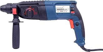 WONDERCUT WC-GP-2-26B Corded Electric Rotary Hammer with 26mm SDS Plus,1600W Copper Armature,5 Functions with Vibration Control, With Bmc Box,3 Drill Bits,2 Chisel,1 Metal Depth Gauge | Blue & Black