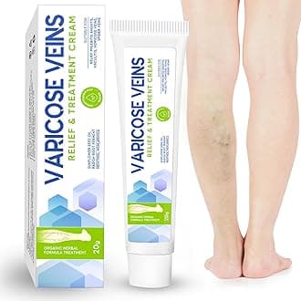 Varicose Veins Treatment for Legs, Natural Varicose Veins Relief Cream Boost Blood Circulation, Fast Relief Legs Varicose Veins & Improve Leg Appearance