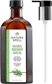 Rosemary Oil For Hair With Easy Pump Oil Dispenser 150ml, Treats Dry, Damaged Hair & Targets Hair Growth