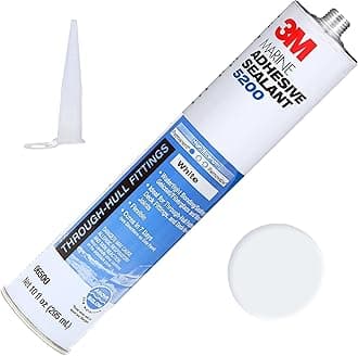 3M White Marine 5200 Adhesive/Sealant 10 Fluid Ounce Cartridge
