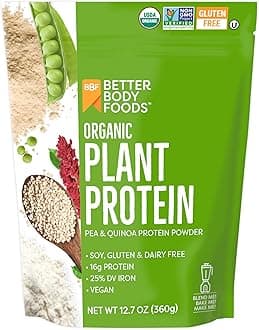 Organic Plant Protein Powder, 12.7 Oz.