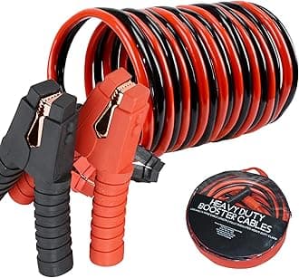 Voilamart Jump Leads Heavy Duty Car Battery Jump Leads 3000AMP 6M Booster Cables Jumper Cable for Petrol Diesel Car Van Truck (Includes Zipped Carry Bag with Handle)
