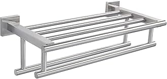 Alise Towel Rack,Towel Holder Towel Shelf with Double Towel Bars for Bathroom Lavatory,SUS 304 Stainless Steel Wall Mount Towel Hanger Storage,16 Inch Brushed Nickel,GZ8040-LS