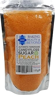 Baking Beauty and Beyond Premium Candy Floss Sugar 100g - Peach Flavour
