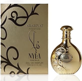 Arabiyat Nyla Vani Elle Eau de Parfum 80ml – Unisex Natural Spray Perfume with Jasmine & Vanilla Bean Notes for Sweet, Floral, Long-Lasting Fragrance