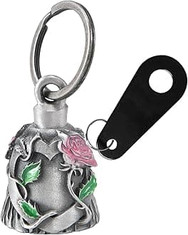 Dream Apparel Motorcycle Bell for Bikers Women Men W/Hanger, Biker Bell for Riders, Good Luck Riding Bell Moto Accessories