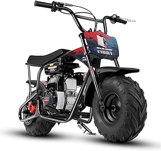 Oryxearth 105CC 4-Stroke Kids Dirt Bike, Gas Powered Off Road Mini Dirt Bike Pit Bike with Automatic Transmission and Pull Start for Kids Ear Sticker