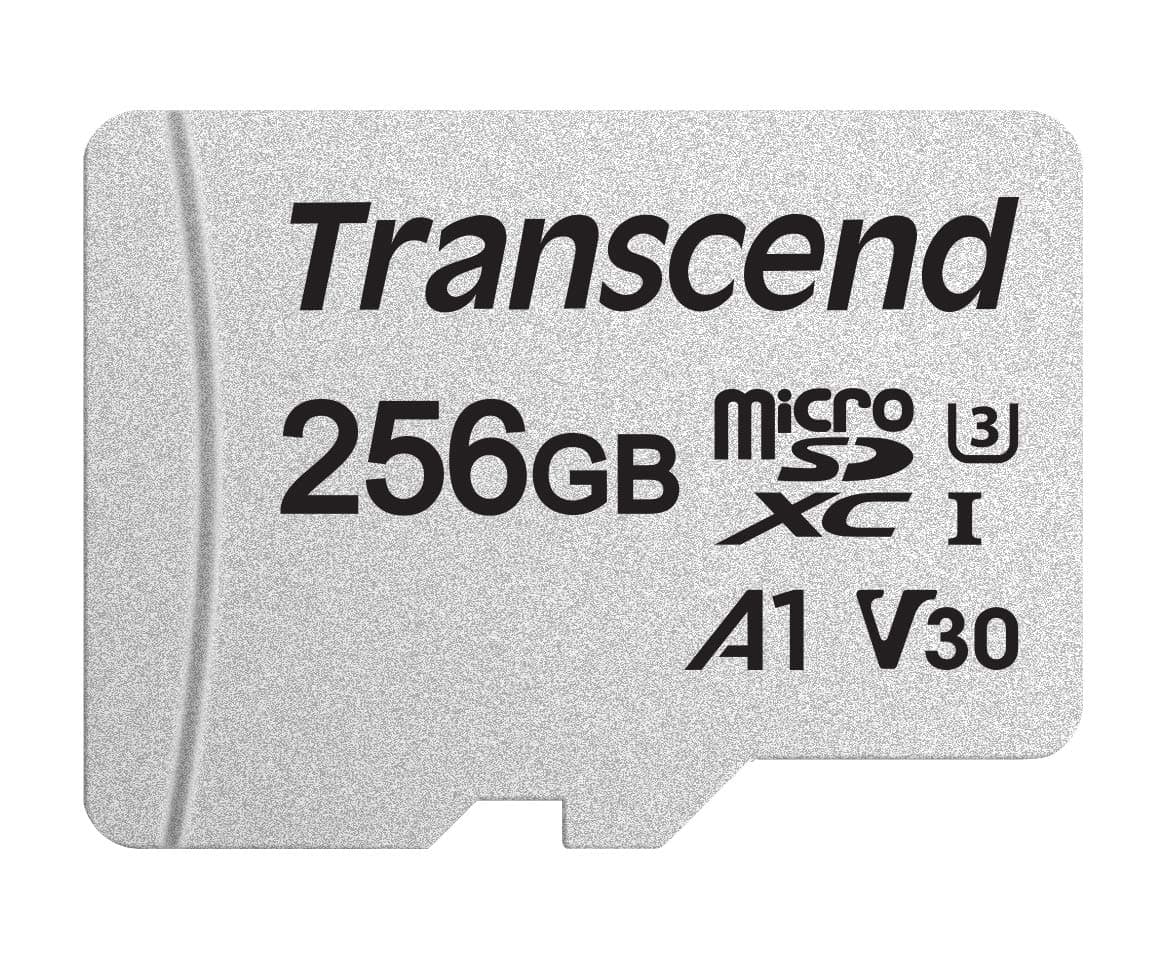 Transcend 256GB microSDXC 300S Class 10 Memory Card with up to 95/45 MB/s (for Smartphones, Digital Camers and Nintendo Switch Consoles) including SD Adapter TS256GUSD300S-A