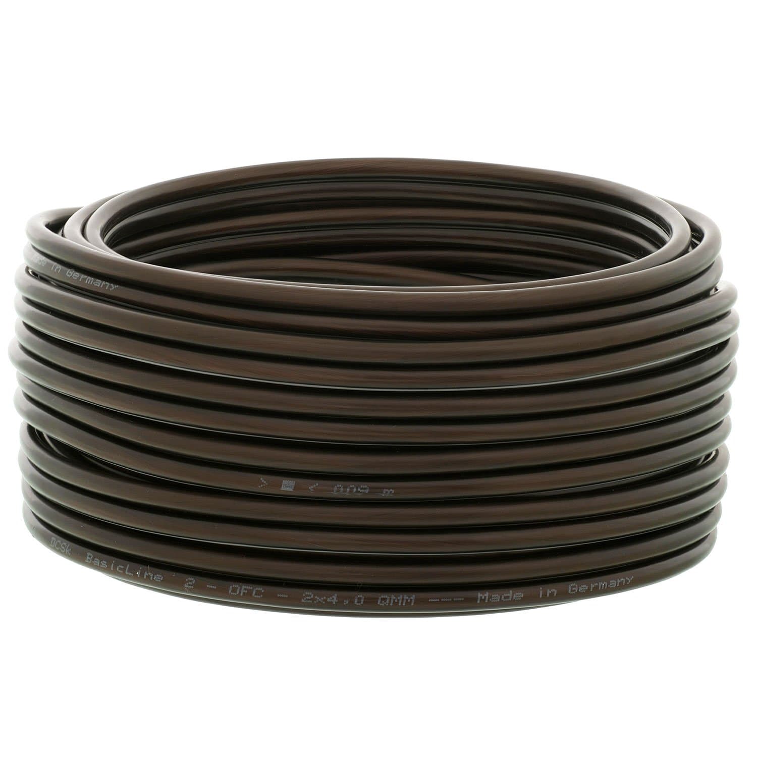 25 m 2 x 2.5 mm² | DCSk Hifi Speaker Cable | 99.99% OFC Pure Copper | Transparent | 25 m 2 x 2.5 mm²