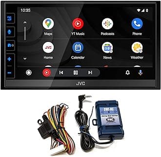 JVC KW-M780BT 6.8" Digital Media Receiver, Compatible with Apple CarPlay/Android Auto with SWI-RC Steering Wheel Interface (Renewed)