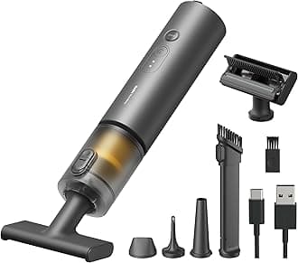 Handheld Car Vacuum Cleaner Cordless, 4-in-1 Portable Mini Vacuum with 20000Pa Strong Suction, Electric Compressed Air Duster Blower for Car, Desk, Computer, Keyboard, Home, Office Cleaning