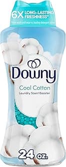 Downy Cool Cotton In-Wash Laundry Scent Booster Beads, 24 oz, laundry scent beads, Long-lasting Freshness
