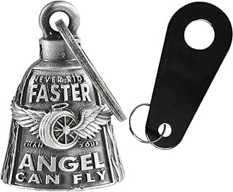 Dream Apparel Motorcycle Bell Guardian Angel Drive Away Gremlin, Biker Bell for Men Women Rider Riding, Good Luck Gift
