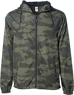 Global Blank Men's Windbreaker Jacket Lightweight Water-Resistant Windbreakers for Men