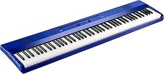 Korg Liano Portable 88-key Digital Piano w/ Semi-Weighted Keys, Bass Reflex Speakers and includes a Sustain Pedal & Power Adapter - Blue