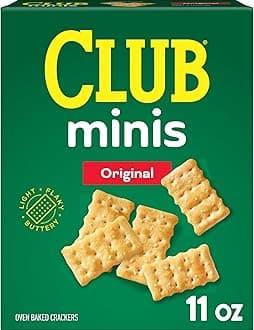 Club Minis Crackers, Lunch Snack, Original, 11oz Box