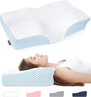 Adjustable Neck Pillows for Pain Relief Sleeping, Enhanced Ergonomic Contour Shoulder Support, Cooling Cervical Memory Foam Pillows, No Smell Orthopedic Bed Pillow for Side Back Stomach Sleeper