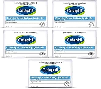 Cleansing and Moisturising Syndet Bar 5X 75gm (Pack of 5)