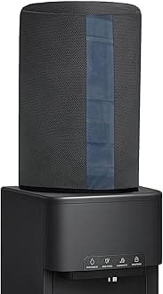 CRASOME Non-Woven Water Dispenser For 20 Ltr / Litre Bottle Jar Cover With Transparent Strap - Black (DC-TS-BLK)