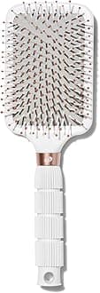 T3 Smooth Paddle Brush | Cushioned Body and Wide Flat Base for Gentle Styling | Heat Resistant Bristles