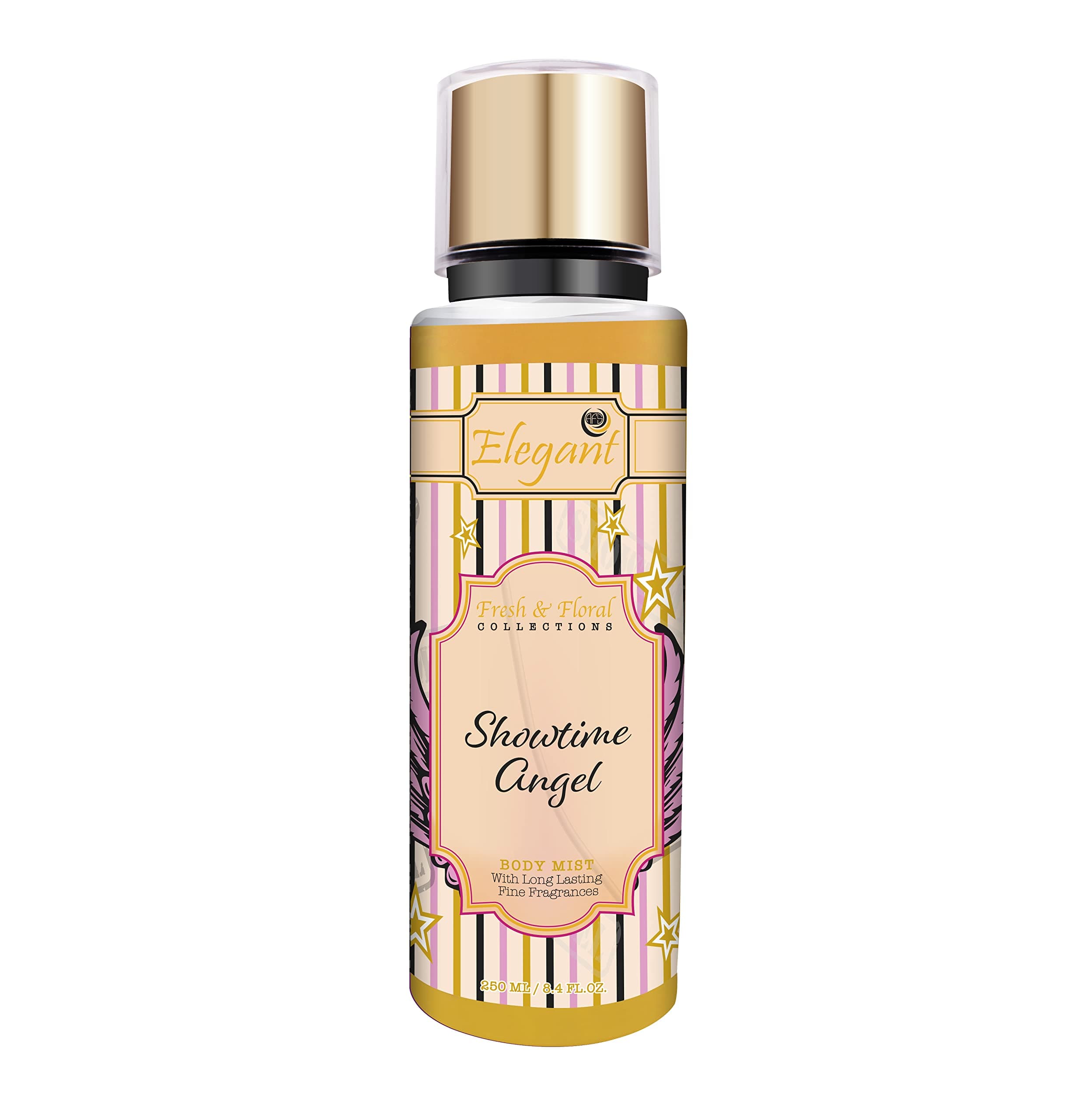 Elegant Showtime Angel Body Mist Spray – 250ML – Fine Perfumed Fragrance Mist | Aromatic, Long-Lasting Premium Scent, 8.45 fl. Oz.