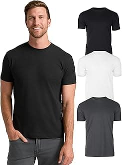 - True Classic Mens T-Shirts – Short Sleeve Crew Neck T Shirts for Man, Cotton Blend Plain Novelty Men's T-Shirts