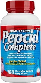 Pepcid Complete Dual Action Chewable Tablets Berry Flavor (100 Count)