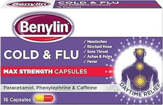 Benylin Cold & Flu Max Strength Capsules, 16 each