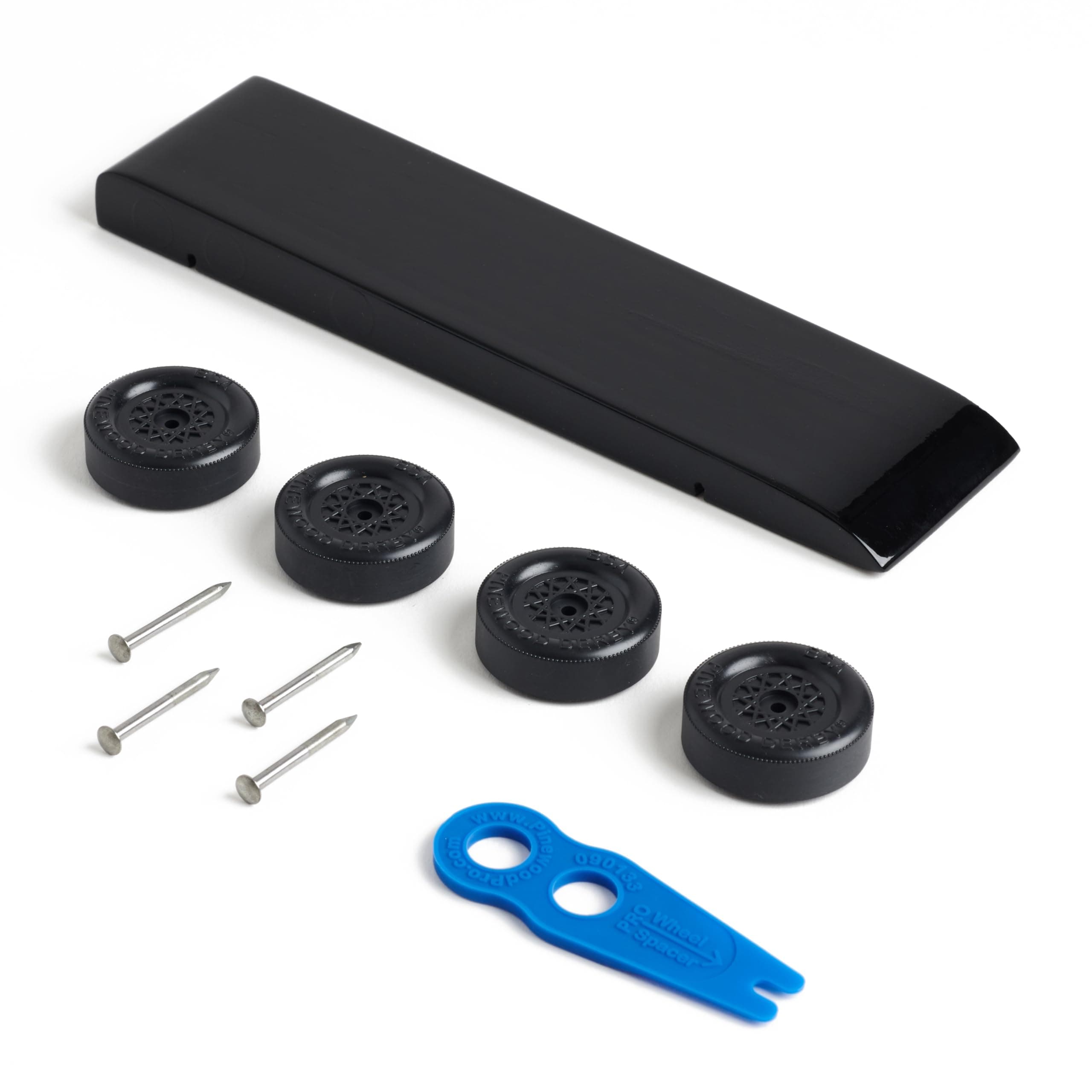 Pinewood Pro Pine Derby Car Kit with PRO Graphite - Painted and Weighted - Black Barracuda