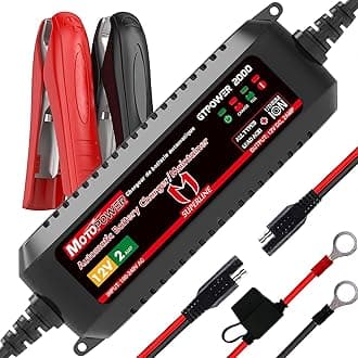 MOTOPOWER MP00207A 12V 2Amp Automatic Battery Charger for Lithium Ion Batteries