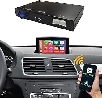 NINETOM Wireless Carplay Android Auto Decoder for Audi Q3 2014-2018 Year Carplay Retrofit Kit Support Siri Mirrorlink Camera with RMC Software Version