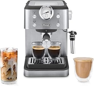 De’Longhi Classic Espresso Machine with Milk Frother, 15-Bar Pump & Temperature Control - Barista Coffee Maker Kit for Espresso, Latte, Cappuccino & Iced