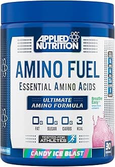 AN Health & Fitness Amino Fuel - Essential Amino Acid (EAA) Powder Supplement Maximize Muscle Growth, 11g of Aminos Per Serving with BCAA’s (Candy Ice Blast, 390g)