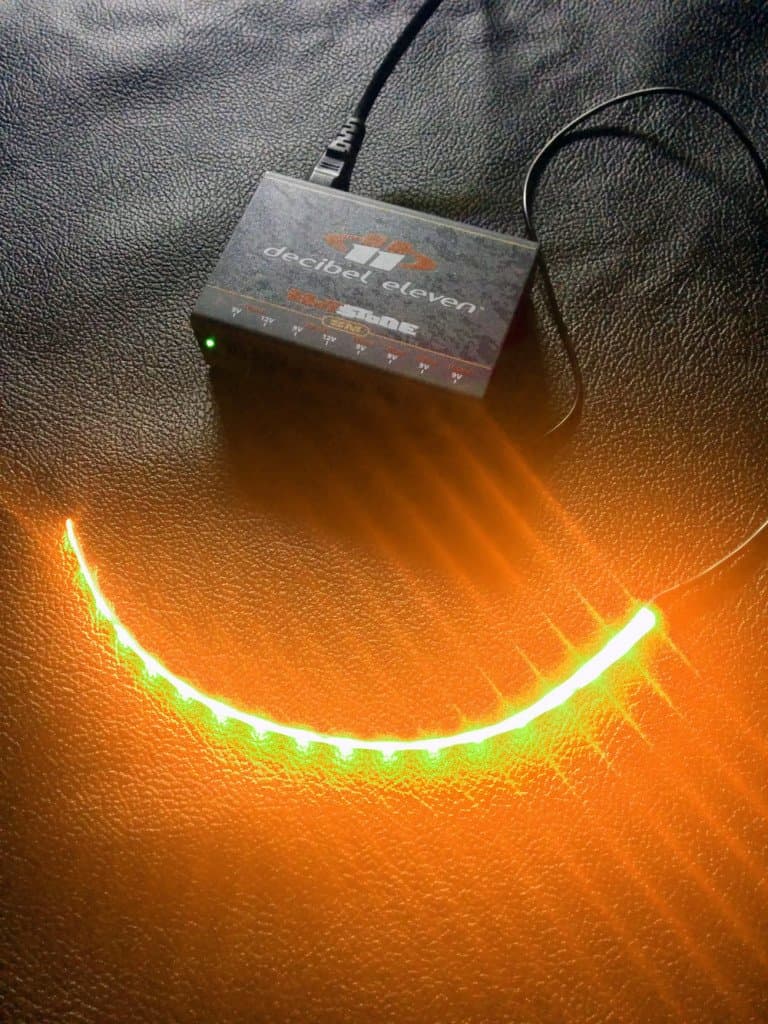 12" Pedalboard LED Strip Amber