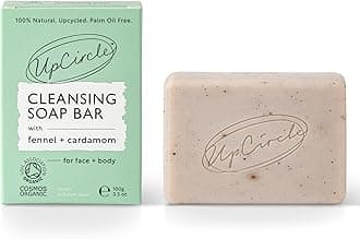 Fennel + Cardamom Chai Soap Bar 3.5oz - Certified Organic Vegan Cleanser For Face And Body - Green Clay, Glycerin + Shea Butter Draw Toxins From Pores - Palm Oil Free