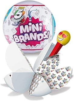 5 SURPRISE Mini Brands Collectable Capsule, Miniature Figure,for Kid,multicolor