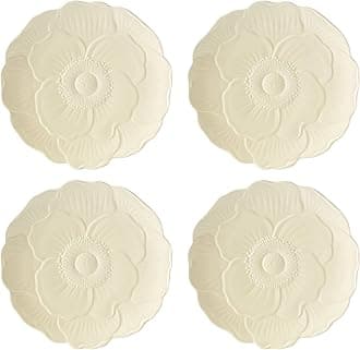 Lenox 897770 Butterfly Meadow Floral Accent Plates, Yellow, Set of 4