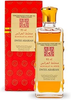 Mukhalat el Arais Concentrated Perfume Oil, 95ml, Premium Quality Perfume Oil, Men and Women’s Fragrance, Oud, Uplifting Florals Luxurious Blend Perfumes for Men and Women​