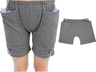 HOEOLYDI Incontinence Care Trousers, Catheter Underwear for Elderly with Double Pockets, Urinate Drainage Bag Pants for Holding Catheter Nephrostomy Bag for Incontinence & Ostomy Patients (3XL-Women)