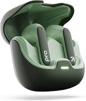 Boult Audio Z40 Pro with 100H Playtime, Quad Mic ENC, 45ms Low Latency Gaming, Premium Rubber Grip Case, 13mm Bass Drivers, Made in India TWS Bluetooth 5.3 Truly Wireless in Ear Earbuds (Jungle)