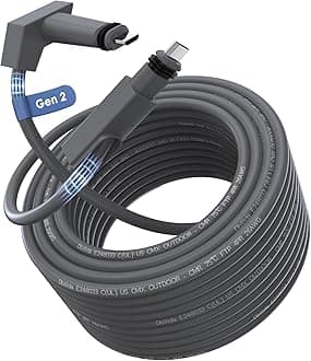 DbilidaStarlink Cable 33 FT, CMX CMR Rated 26AWG, Gen 2 Rectangular Satellite Replacement, Extension for Starlink Actuated Gen 2