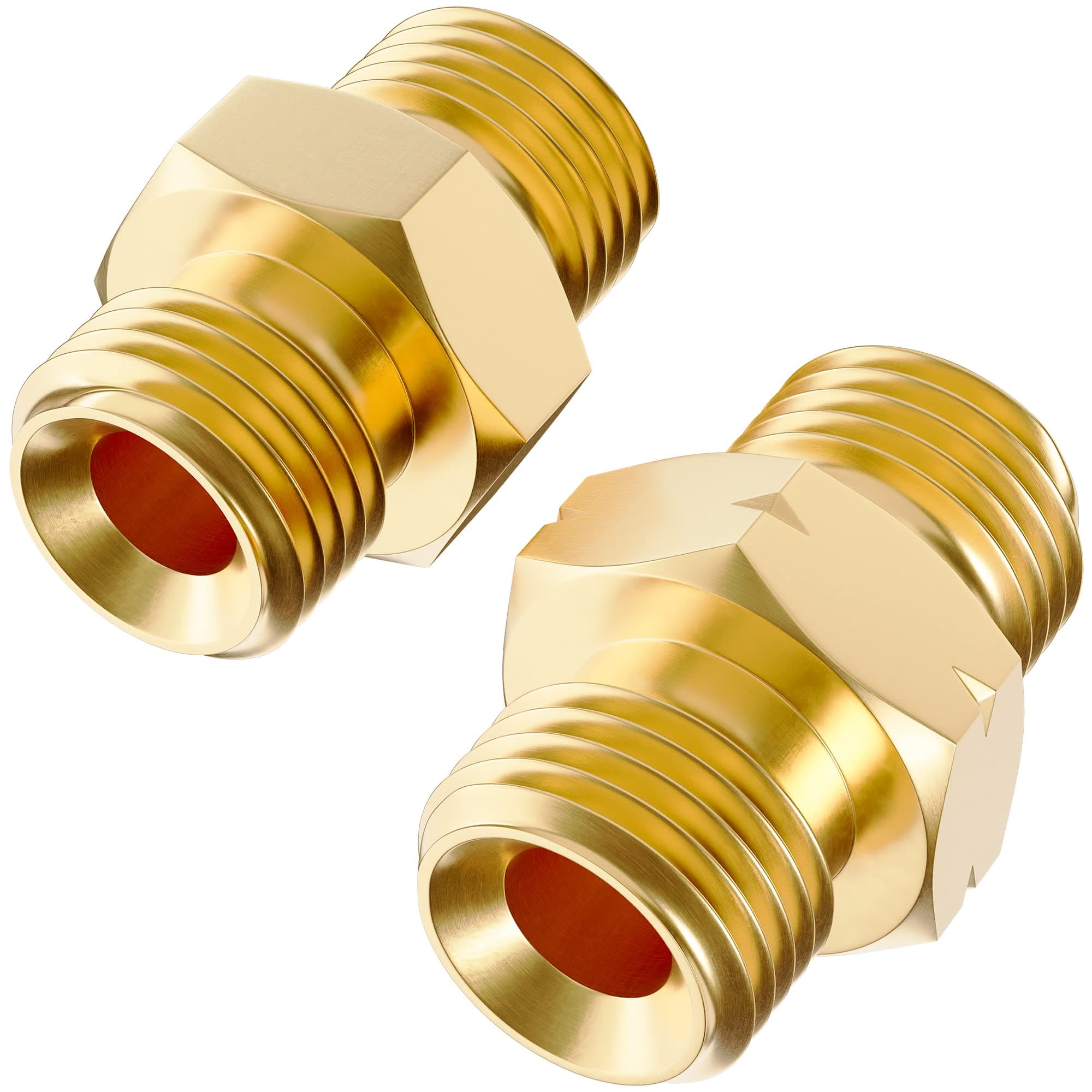 Hromee Welding Hose Coupler Adapter Set 9/16"-18 LH&RH for Oxygen Acetylene Twin Hose