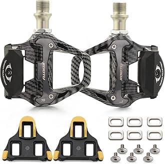 KOOTU KEO Bike Pedals 9/16" Universal Road Bike Pedals Bicycle Platform Pedals Clipless Pedals Suitable for Road Bike Spin Bike MTB Indoor Bike