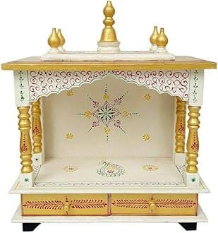 Kamdhenu art and craft Wooden Temple/Home Temple/Pooja Mandir/Pooja Mandap/Temple